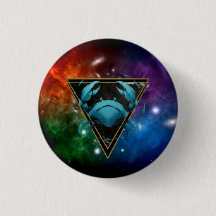 Kanker Dierenriem Badge Cadeau Astrologie Ronde Button 3,2 Cm