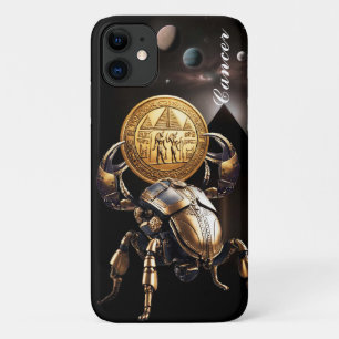 Kanker, dierenriem, goud, geboorte, ontwerp, iPhone 11 hoesje