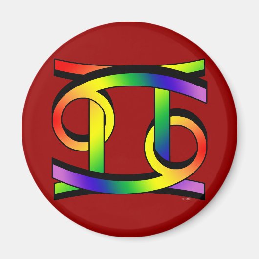 Kanker en Gemini GLBT Magneet (Voorkant)