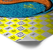 Kanker en houten aap poster (Hoek)