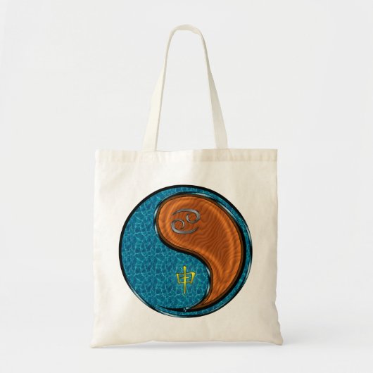 Kanker en houten aap tote bag (Voorkant)