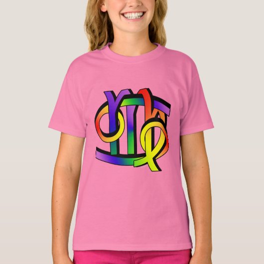 Kanker en Virgo GLBT T-shirt (Voorkant)