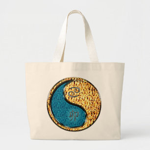 Kanker en vuur konijn grote tote bag