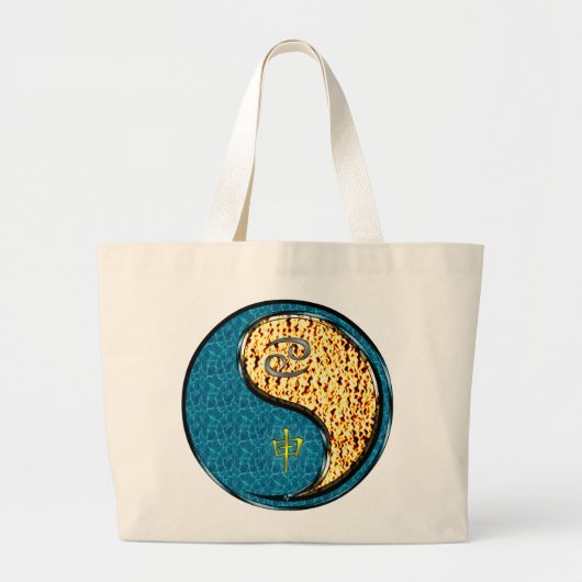 Kanker en vuuraap grote tote bag (Voorkant)
