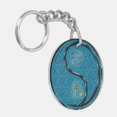 Kanker en water draak sleutelhanger (Voorkant Links)