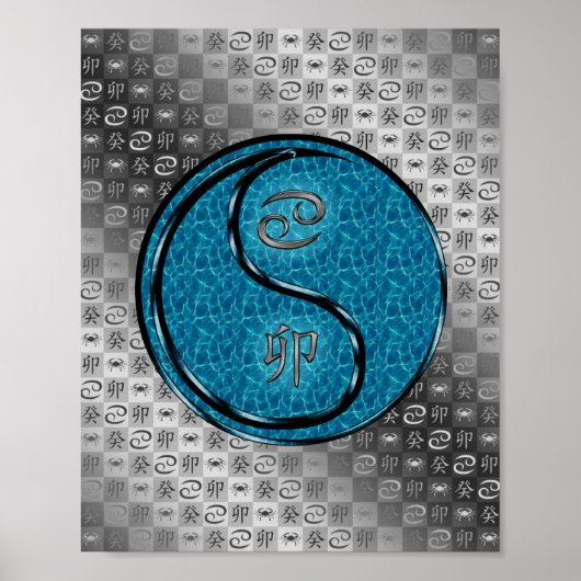 Kanker en water konijn poster (Voorkant)