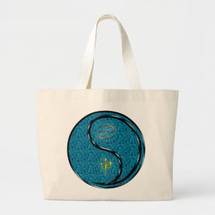 Kanker en wateraap grote tote bag