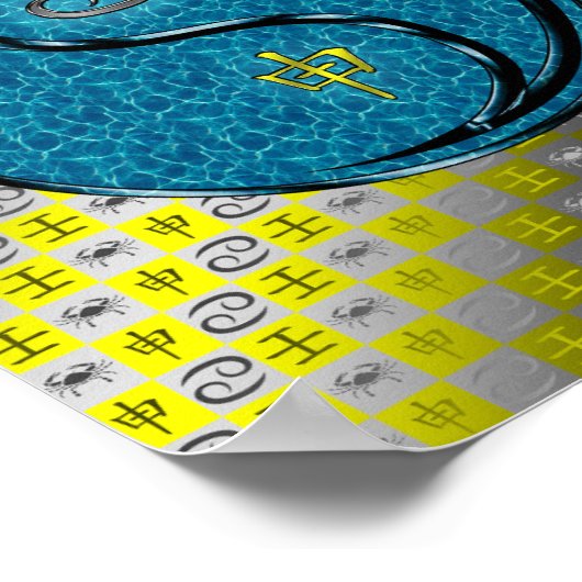 Kanker en wateraap poster (Hoek)