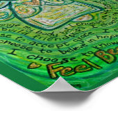 Kanker Gedicht Groene Engel Schilderij Kunst Print (Hoek)