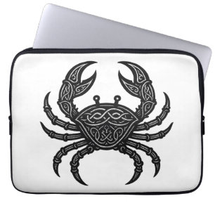 Kanker — Gehaante Inkt Zodiac Kreeft Laptop Sleeve