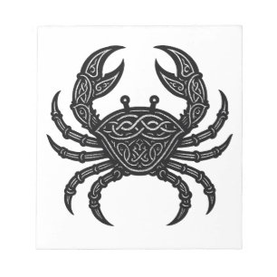 Kanker — Gehaante Inkt Zodiac Kreeft Notitieblok