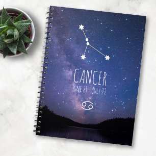 Kanker   Gepersonaliseerde zodiac-constellatie Notitieboek