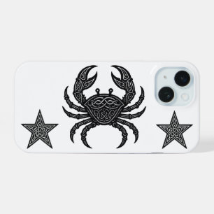 Kanker — Geplaagde Inkt Zodiac Krab iPhone 15 Hoesje