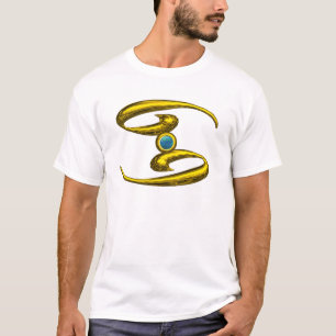 KANKER, GOLD ZODIAC BIRTHDAY JEWEL T-SHIRT