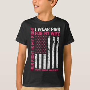 Kanker Haar gevecht is mijn gevecht Ik Draag Roze T-shirt
