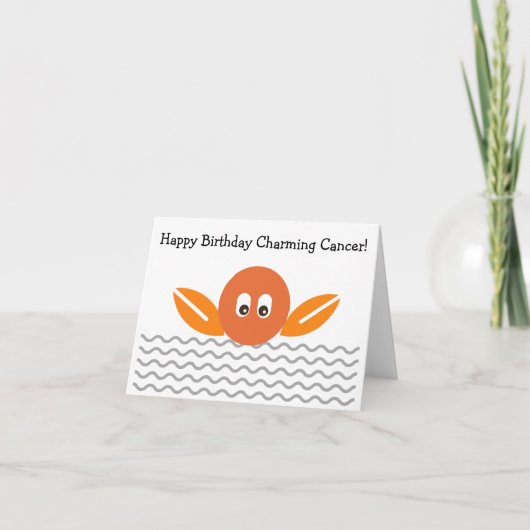 Kanker Happy Birthday Kaart (Voorkant)