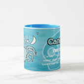 Kanker Het krabwater teken astrologische mok (Midden)