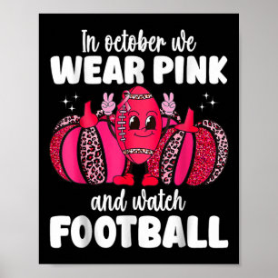 Kanker In Oktober Dragen We Roze En Kijken We Naar Poster