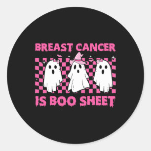 Kanker Is Boekenblad Halloween Roze Kanker Awarene Ronde Sticker