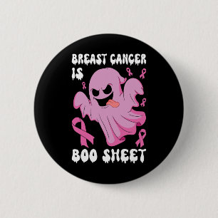 Kanker Is Boo Sheet Halloween Borstkanker Bewustzi Ronde Button 5,7 Cm