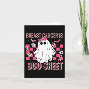 Kanker is een hoeslaken Halloween borstkanker bewu Kaart
