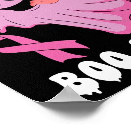 Kanker is een hoeslaken Halloween borstkanker bewu Poster (Hoek)