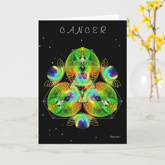 Kanker Kaart (Gele Bloem)