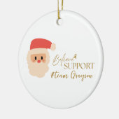 kanker. Kerst Aangepaste #team naam Ornamenten (Links)