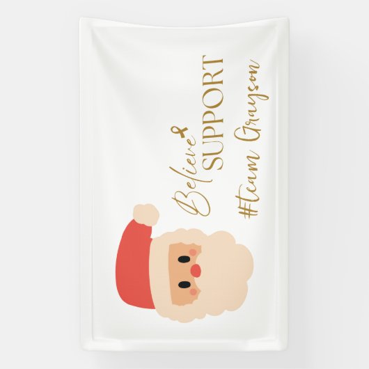 kanker. Kerstmis Aangepaste #team naam Banner Sign (Verticaal)