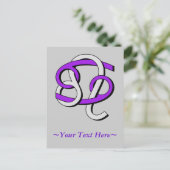 Kanker & Leo PGy Briefkaart (Staand voorkant)