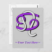 Kanker & Leo PGy Briefkaart (Voorkant / Achterkant)