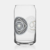 Kanker Mandala Blikvorm Glas (Voorkant)