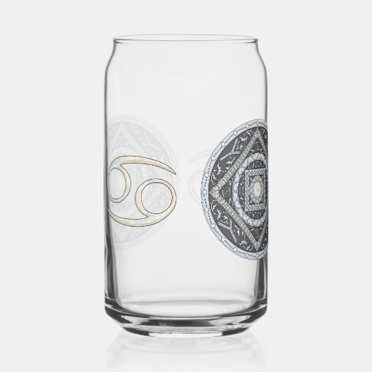 Kanker Mandala Blikvorm Glas (Rechts)