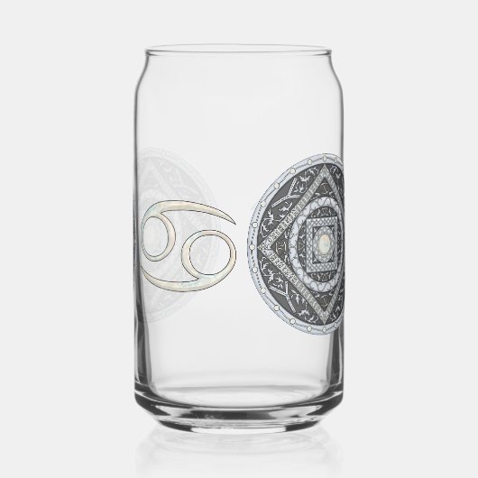 Kanker Mandala Blikvorm Glas (Links)