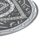 Kanker Mandala glazen snijplank (Hoek)