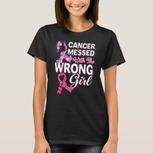 Kanker met de verkeerde meisjesface-ster t-shirt