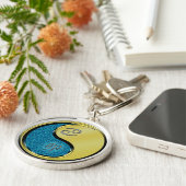 Kanker & Metaal Konijn Sleutelhanger (Zijkant)