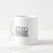 Kanker...niet cool koffiemok (Voorkant links)
