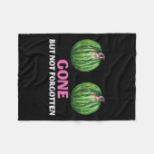 Kanker overlevende mastectomie verdwenen maar niet fleece deken (Voorkant (Horizontaal))