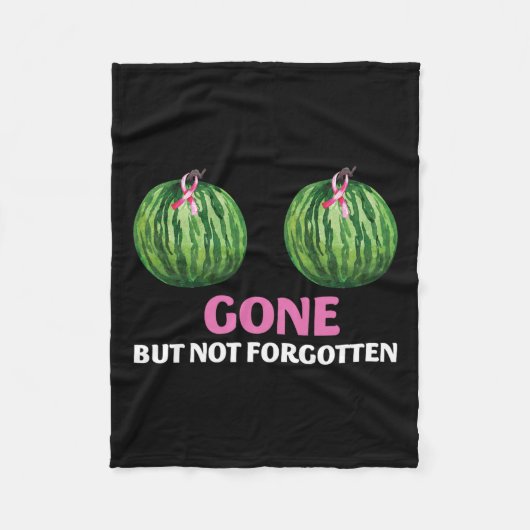 Kanker overlevende mastectomie verdwenen maar niet fleece deken (Voorkant)