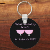 Kanker raakte mijn Breasts Sleutelhanger aan (Voorkant)