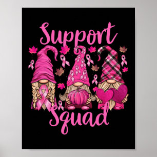 Kanker Shirt voor vrouwen Gnomes Support Squad Gno Poster