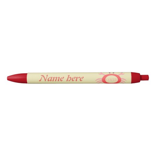 Kanker Ster Teken Crab Aangepaste Pen (Voorkant)