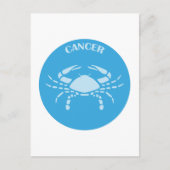 Kanker, sterrenbeeld, horoscoop, astrologie briefkaart (Voorkant)