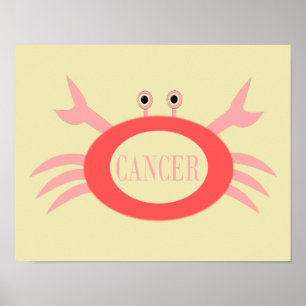 Kanker Sterrenbeeld Krab Poster