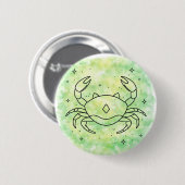 Kanker Sterrenbeeld Ronde Button 5,7 Cm (Voorkant /achterkant)