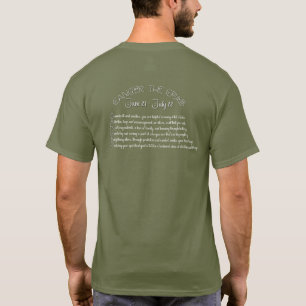 Kanker T-shirt – legergroen