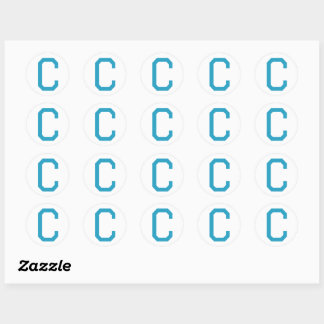 Kanker U Blue C-stickers Ronde Sticker