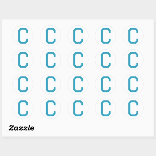 Kanker U Blue C-stickers Ronde Sticker (Vel)