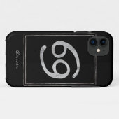 Kanker van de zilverkleurige vierdierentuin met de Case-Mate iPhone case (Achterkant (horizontaal))